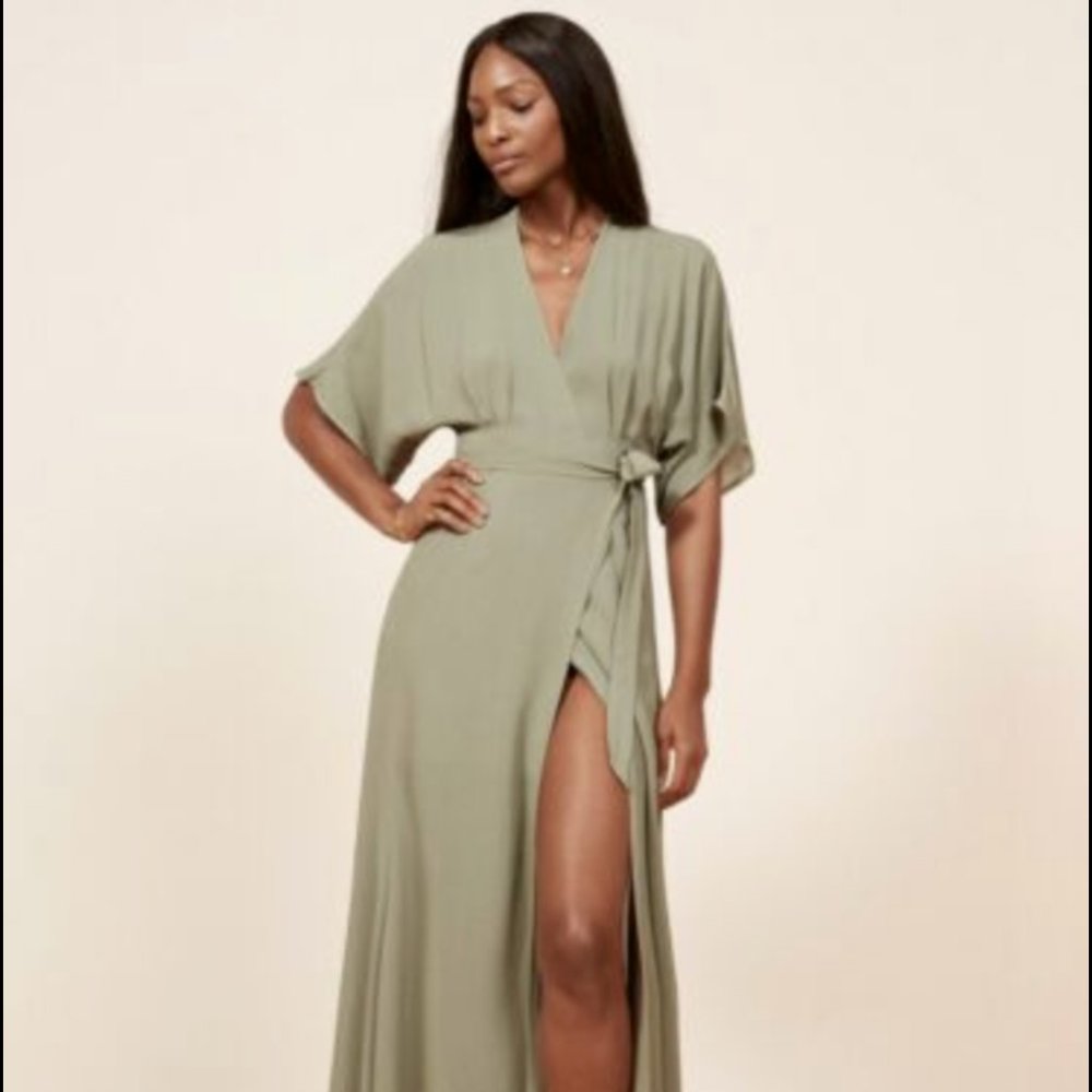 Reformation Winslow Dress, Seafoam, size XS